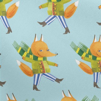 Sly Fox With Scarf Pongee