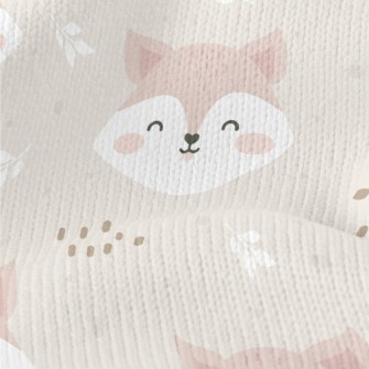 Cute And Lovely Smiling Fox Stretch Jersey