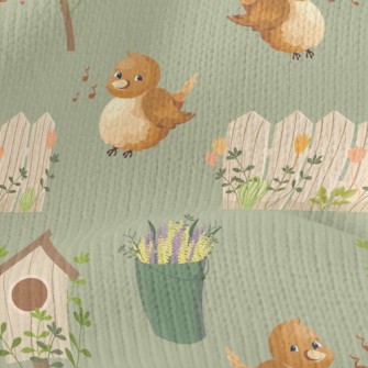 Autumn Scenery In The Garden Stretch Jersey