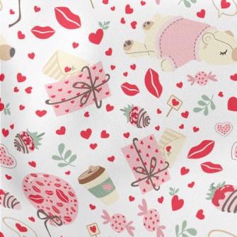 Strawberry Bear Distributes Va Lightweight Cotton Poplin