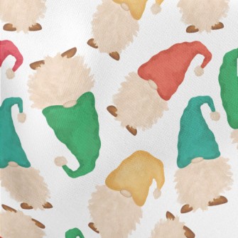 Dwarfs Wearing Colorful Hats Lightweight Cotton Poplin