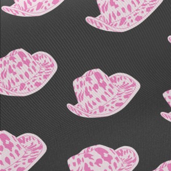 Pink Cowboy Hats Side By Side Midweight Cotton Poplin