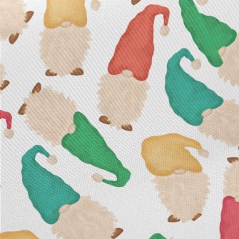 Dwarfs Wearing Colorful Hats Midweight Cotton Poplin