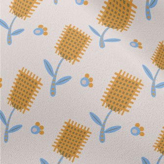 Autumn Yellow Flowers Chiffon