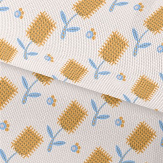 Autumn Yellow Flowers Waterproof Oxford