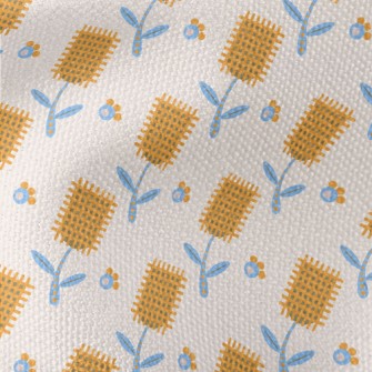 Autumn Yellow Flowers Waterproof Canvas