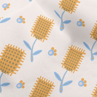 Autumn Yellow Flowers Micro Fleece