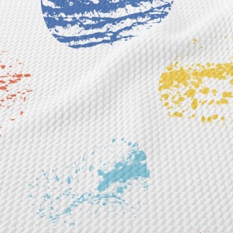 Rubbing Colorful Dots Birdseye Piqué