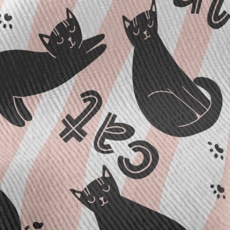 Lazy Posture Black Cat Standard Corduroy