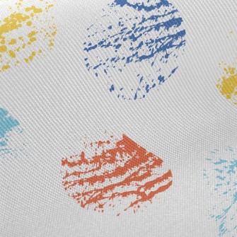 Rubbing Colorful Dots Twill