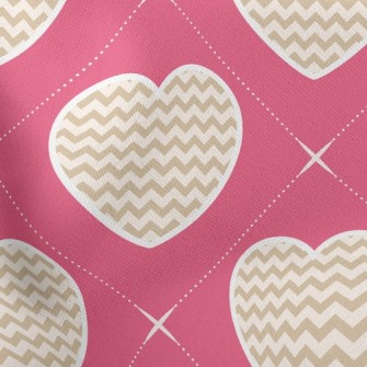 Zigzag Pattern Heart Stretch Ponte