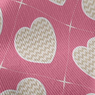 Zigzag Pattern Heart Standard Corduroy