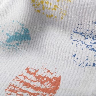 Rubbing Colorful Dots Terry