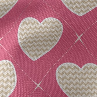 Zigzag Pattern Heart Waterproof Canvas