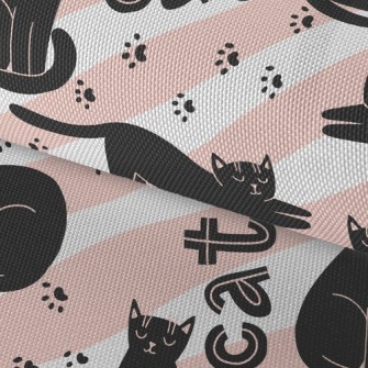 Lazy Posture Black Cat Waterproof Oxford