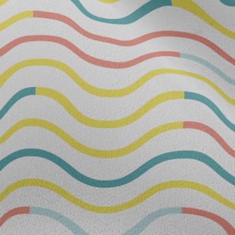 Gentle Zigzag Waves Chiffon