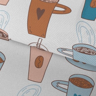 Warm Coffee Hot Cocoa Waterproof Oxford