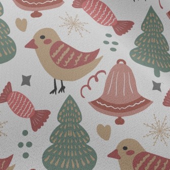 Cute Bird And Candy Chiffon
