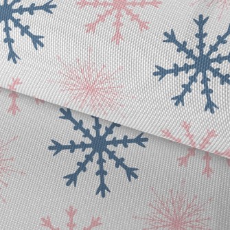 Beautiful Two-color Snowflakes Waterproof Oxford