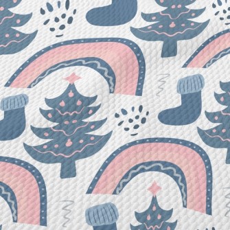 Fairy Tale Style Christmas Tre Birdseye Piqué