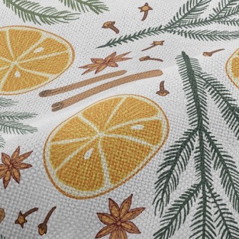 Orange Deadwood Cookies Performance Linen
