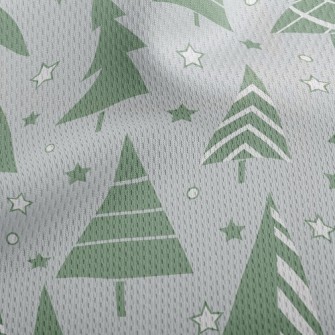 Live Star Christmas Tree Athletic Mesh Flat Back