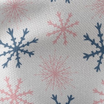 Beautiful Two-color Snowflakes Waterproof Canvas