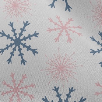 Beautiful Two-color Snowflakes Chiffon