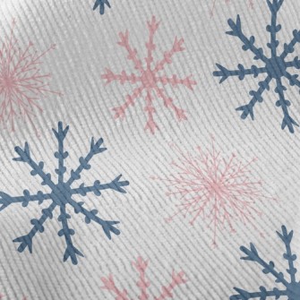 Beautiful Two-color Snowflakes Standard Corduroy