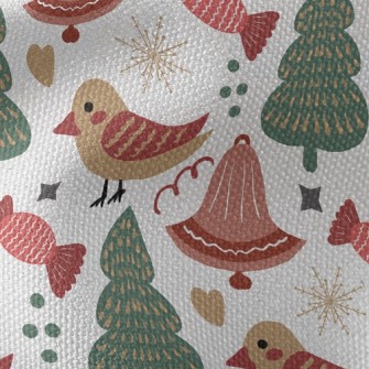 Cute Bird And Candy Waterproof Canvas