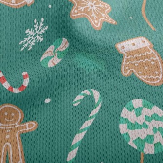Merry Christmas Cookies Athletic Mesh Flat Back