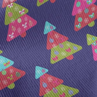 Colorful Christmas Tree Standard Corduroy
