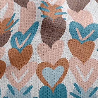 Heart-to-heart Love String Athletic Mesh Flat Back