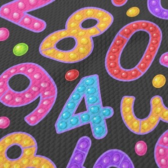 Doudou Colorful Numbers Birdseye Piqué