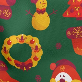 Christmas Candlelight Toys Stretch Ponte