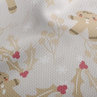 Shy Gingerbread Man Athletic Mesh Flat Back