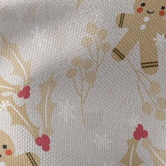 Shy Gingerbread Man Waterproof Canvas