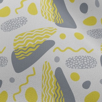 Wavy Geometric Color Blocks Chiffon