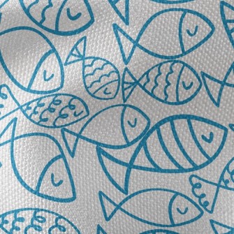 Fish Swarm Waterproof Canvas