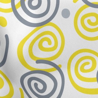 Two-tone Swirl Pattern Stretch Ponte