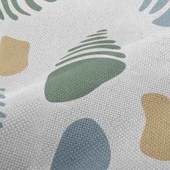 Abstract Irregular Color Block Performance Linen