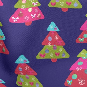 Colorful Christmas Tree Stretch Ponte