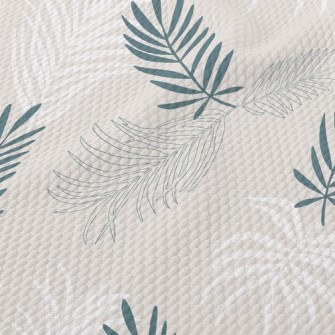 Elegant And Flowing Leaves Birdseye Piqué
