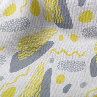 Wavy Geometric Color Blocks Terry