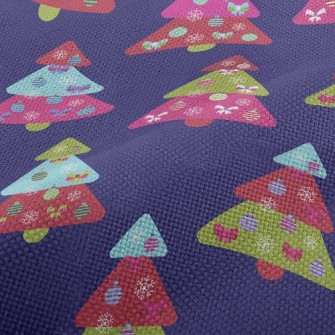 Colorful Christmas Tree Performance Linen