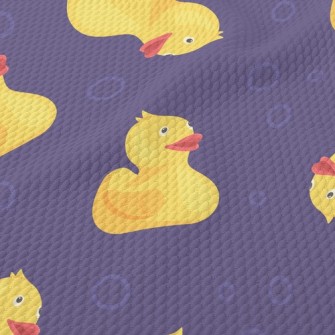 Leisurely Flat-billed Duck Birdseye Piqué