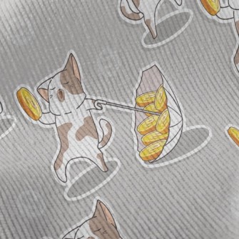 Dancing Coin Cat Standard Corduroy