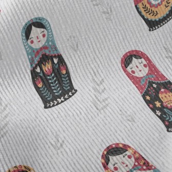 Colorful Russian Doll Standard Corduroy