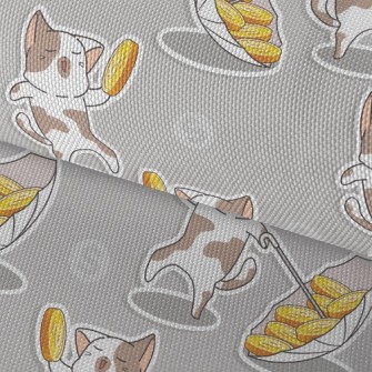 Dancing Coin Cat Waterproof Oxford