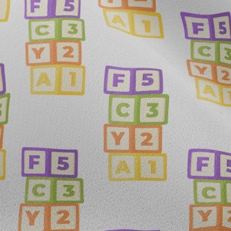 Block Numbers English Chiffon